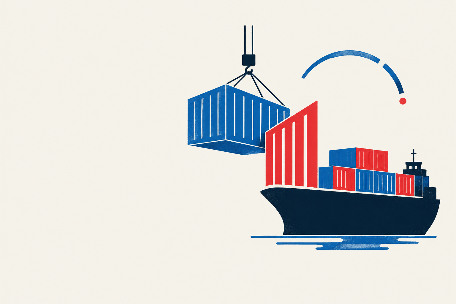 Editorial illustration representing: Canada’s $28-billion countertariffs remain set for Tuesday as trade talks stay stalled