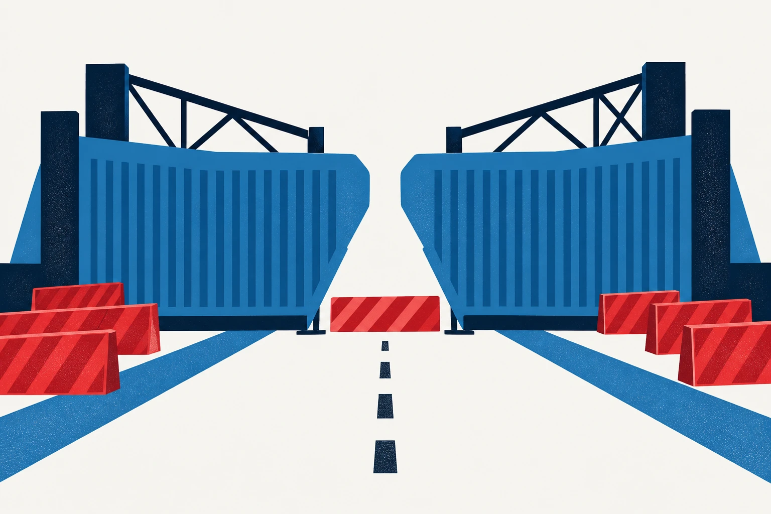 Editorial illustration representing: Carney Says Canada Is Ready for U.S. Deal as Washington Softens Some Demands