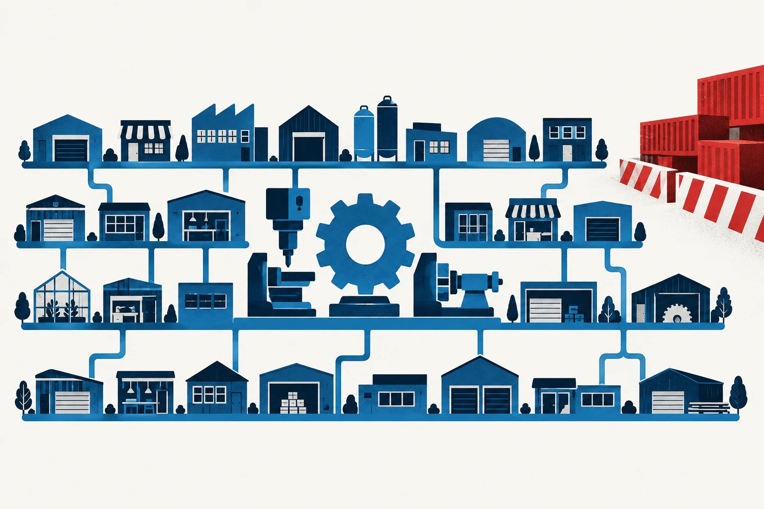 Editorial illustration representing: Ottawa Allocates More Than $14 Million to Nova Scotia Businesses Under Tariff-Response Program