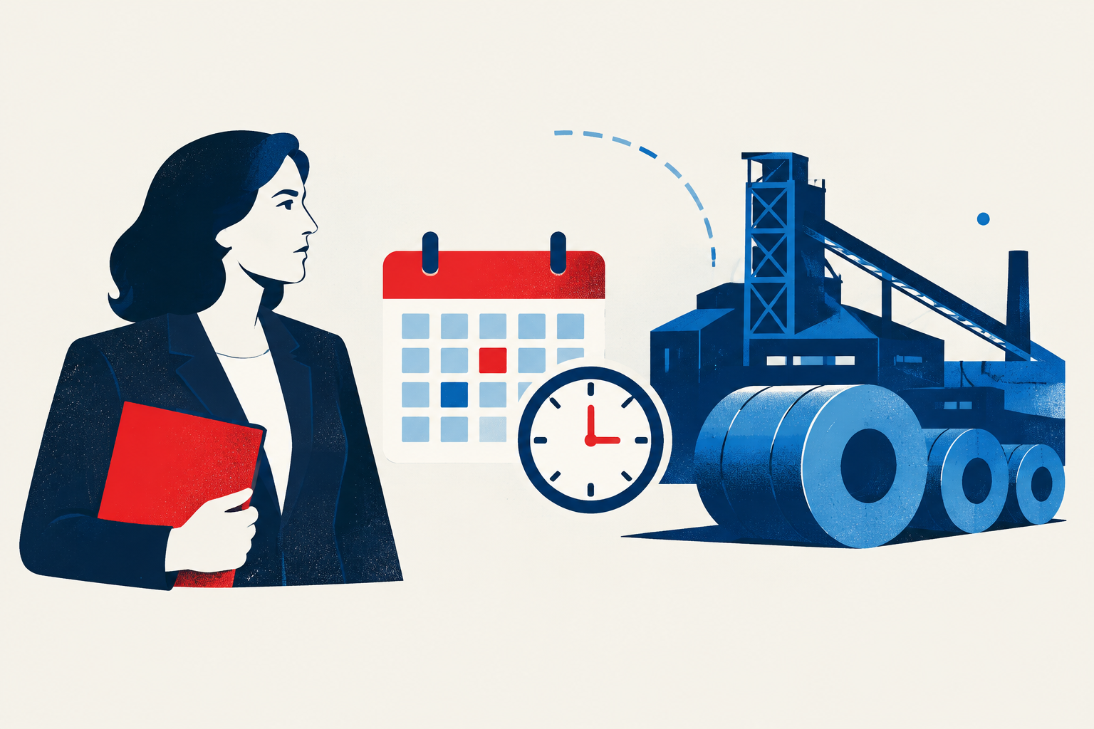 Editorial illustration representing: Joly gives Cleveland-Cliffs 15 days to address alleged Stelco agreement breaches